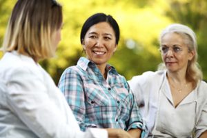 women talking