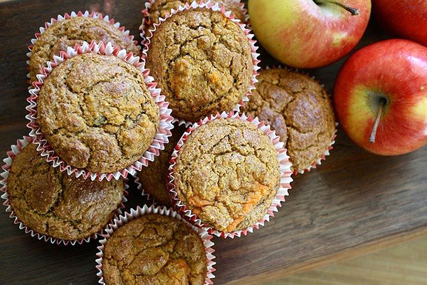 Carrot & Apple Muffins