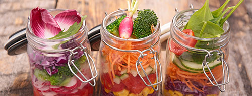 Mason Jar Rainbow Salad