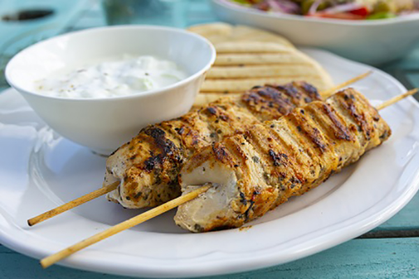 Recipe: Chicken Skewers with Raita