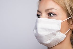 Masked woman